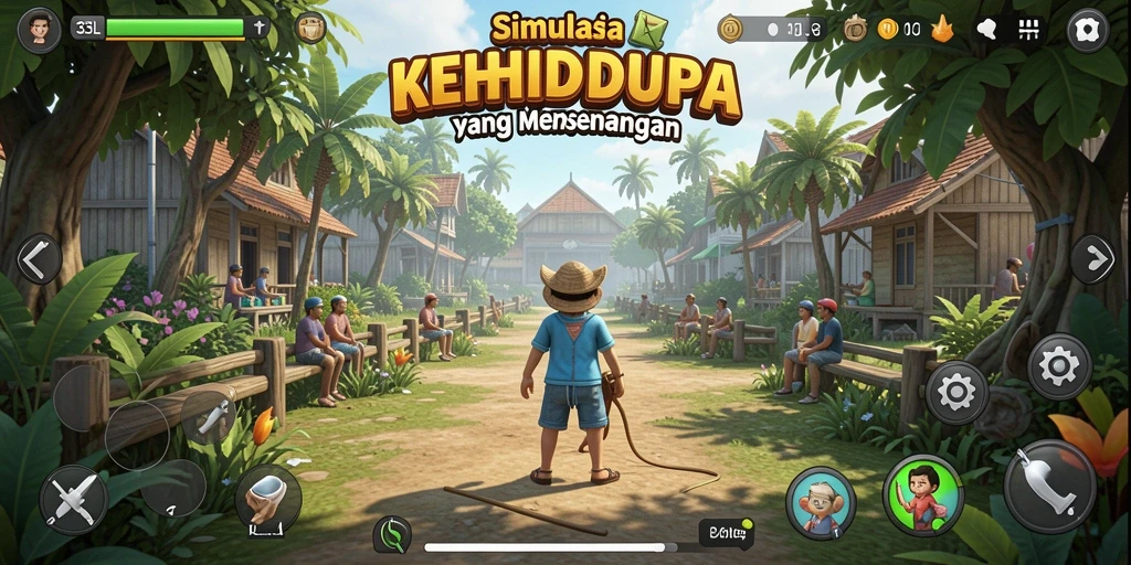 Tampilan gameplay 33L dengan grafis simulasi yang memukau.