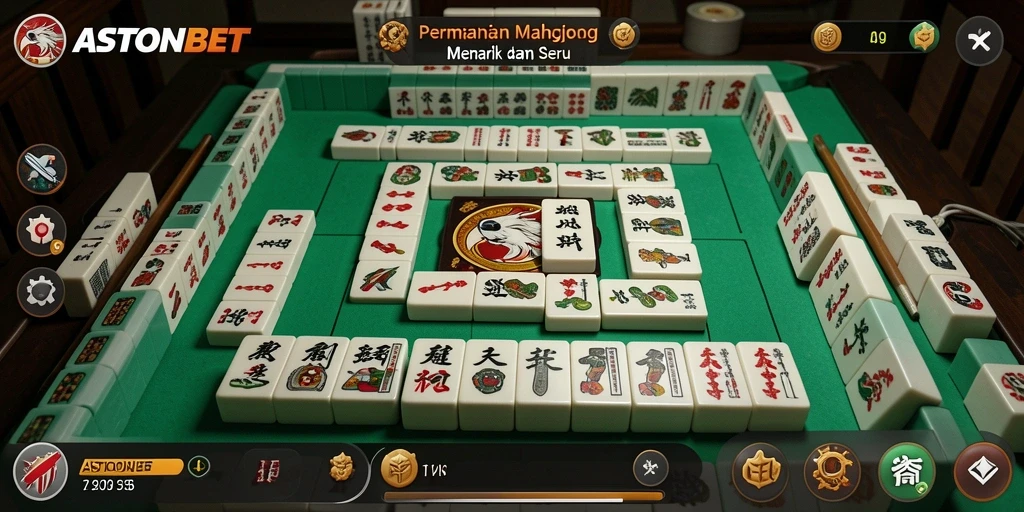 Tampilan gameplay Mahjong yang mendebarkan di ASTONBET.