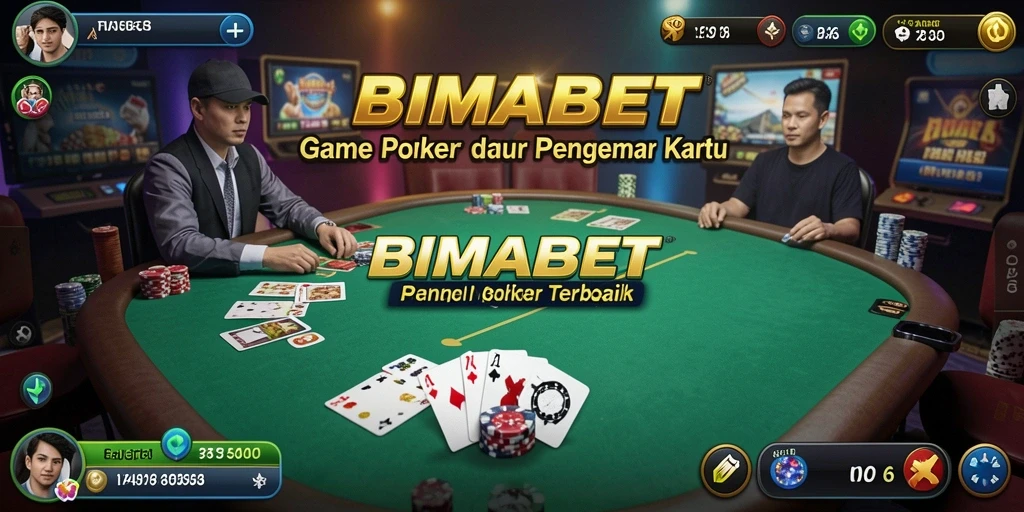 Tampilan gameplay seru di BIMABET saat bermain poker.