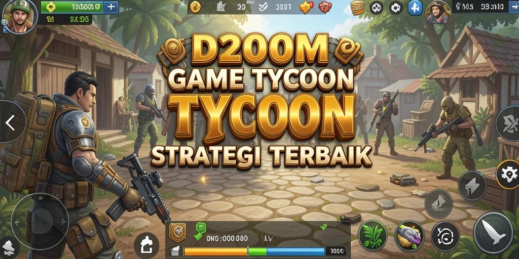 Tampilan gameplay D200M yang menarik dan penuh strategi Tycoon.