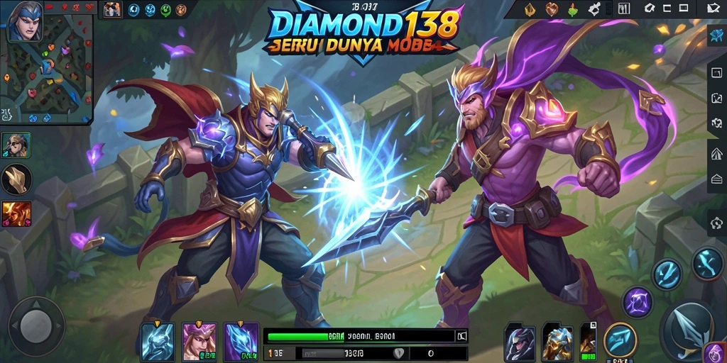Gameplay seru dan intens di DIAMOND138 menunjukkan pertempuran tim.