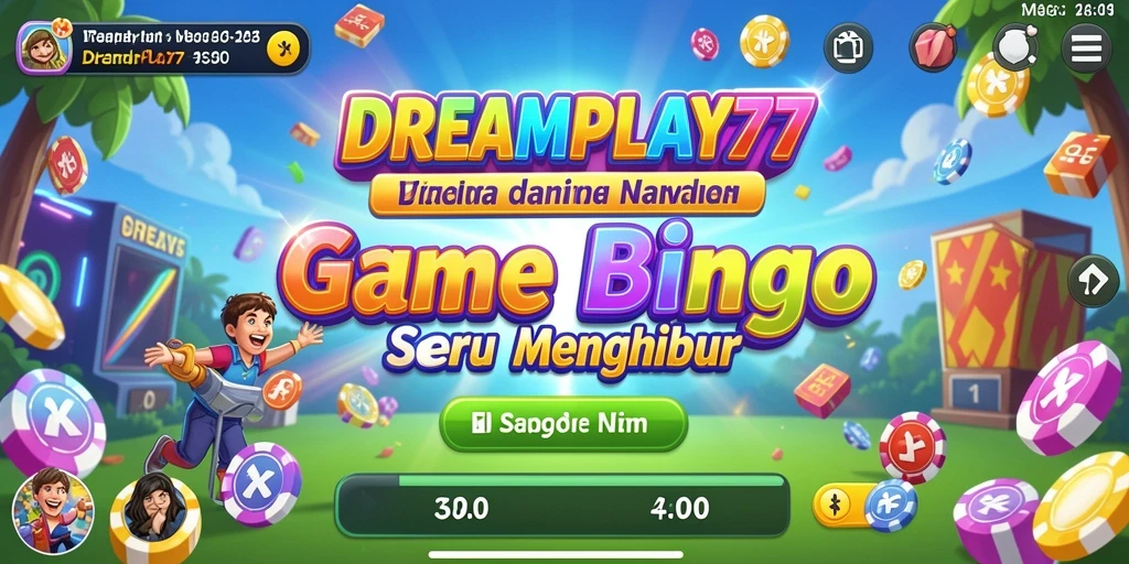 Gameplay seru dari game Bingo DREAMPLAY77 dengan interaksi pemain.