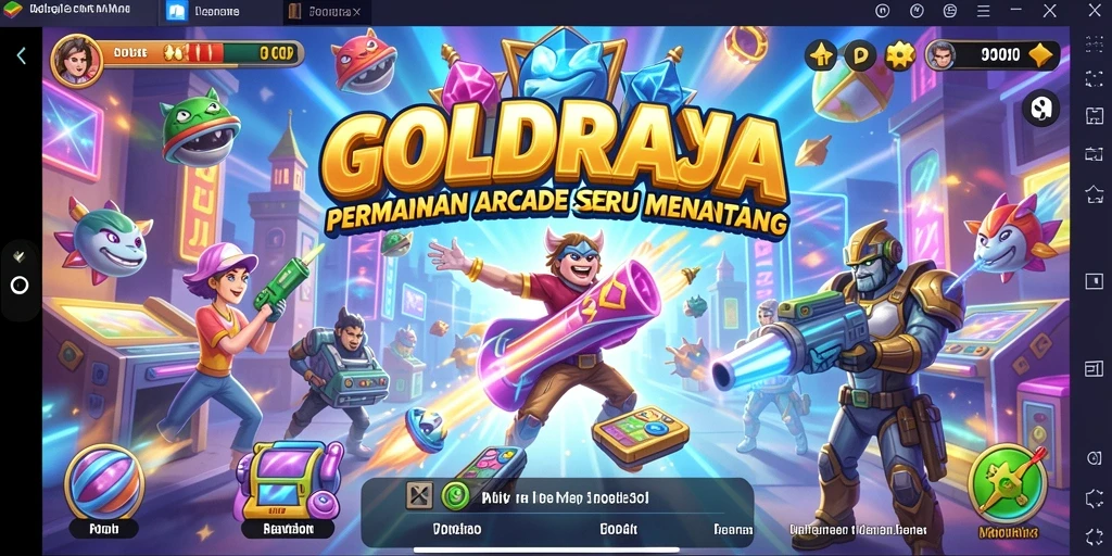 Tampilan menarik dari gameplay <strong>GOLDRAJA</strong> yang penuh aksi.