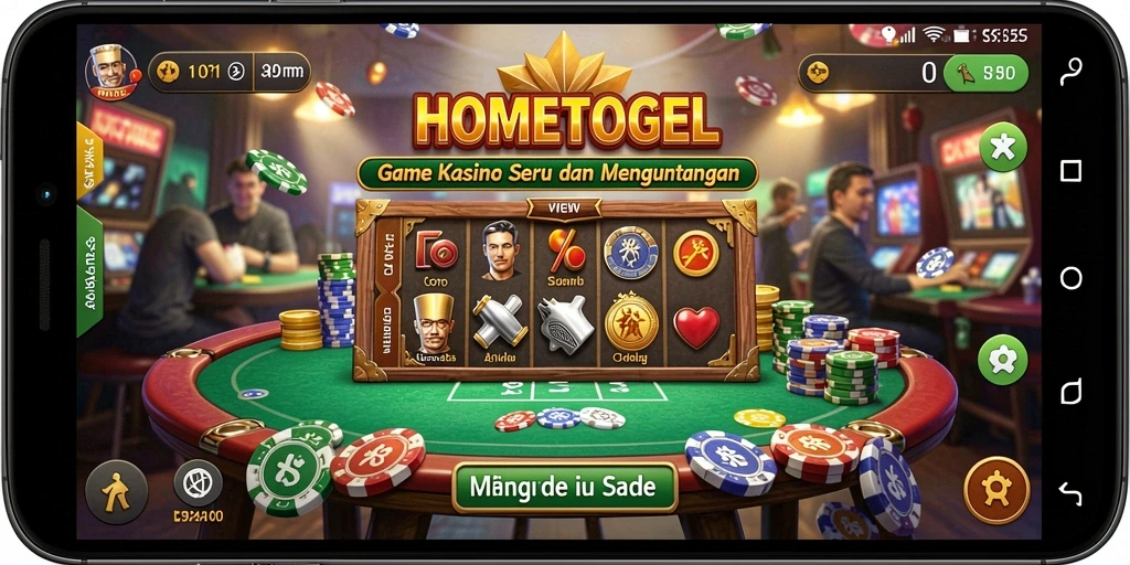 Tampilan gameplay seru dan menarik dari HOMETOGEL.