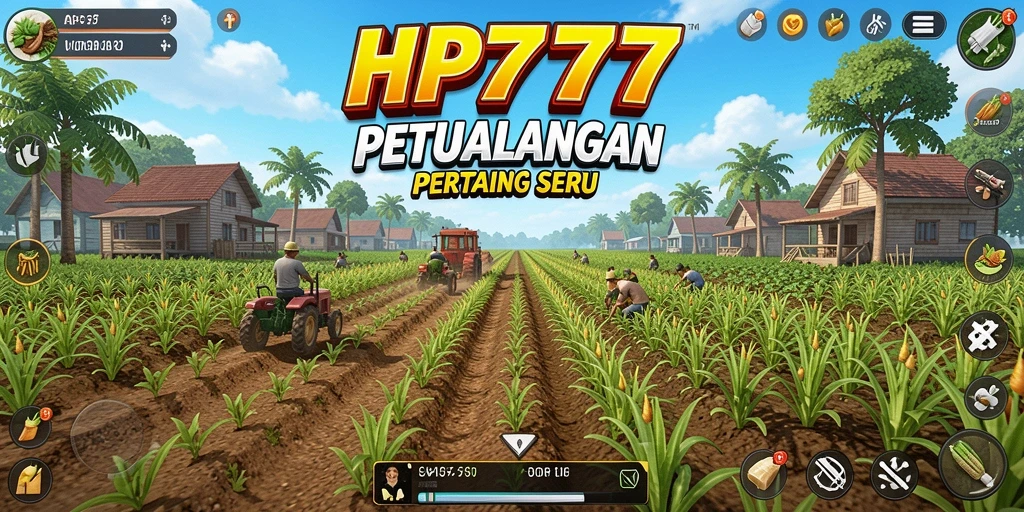 Gameplay seru HP777 dengan pertanian yang menawan.