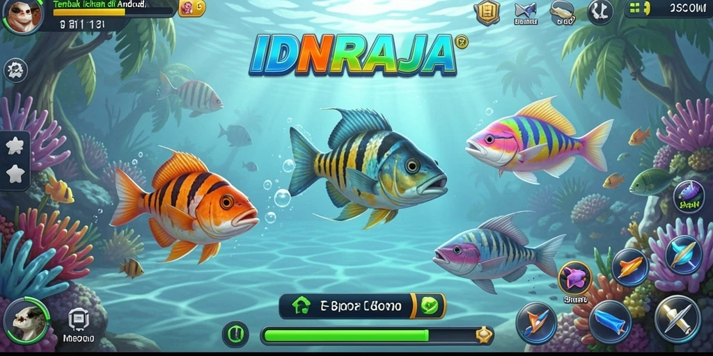 Gameplay seru dalam game Tembak Ikan IDNRAJA.