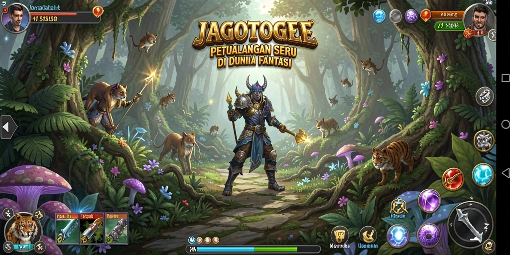 Tangkapan layar permainan JAGOTOGEL dengan adegan petualangan menegangkan.
