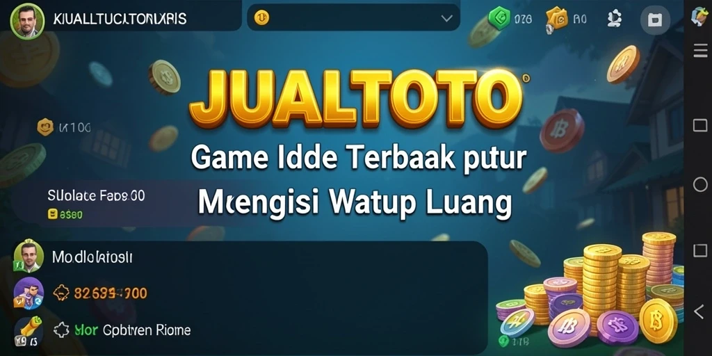 Screenshot utama JUALTOTO menunjukkan gameplay seru dan santai yang menampilkan pengelolaan bisnis.