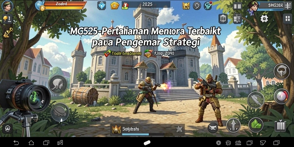 Tampilan gameplay MG525 yang seru dalam Tower Defense.