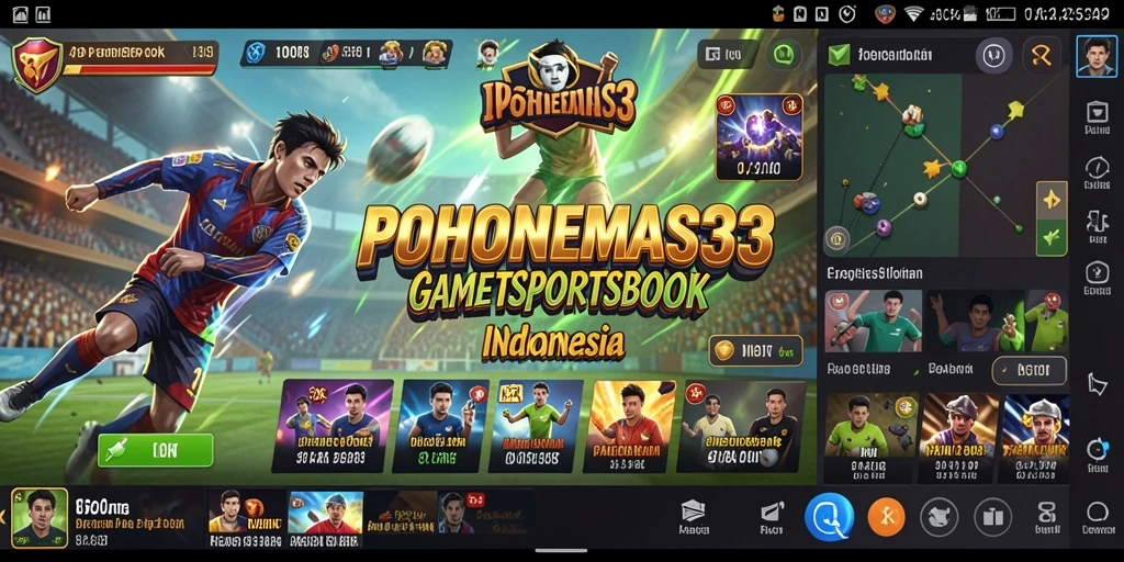 Tampilan layar utama POHONEMAS33 menampilkan berbagai opsi taruhan olahraga.