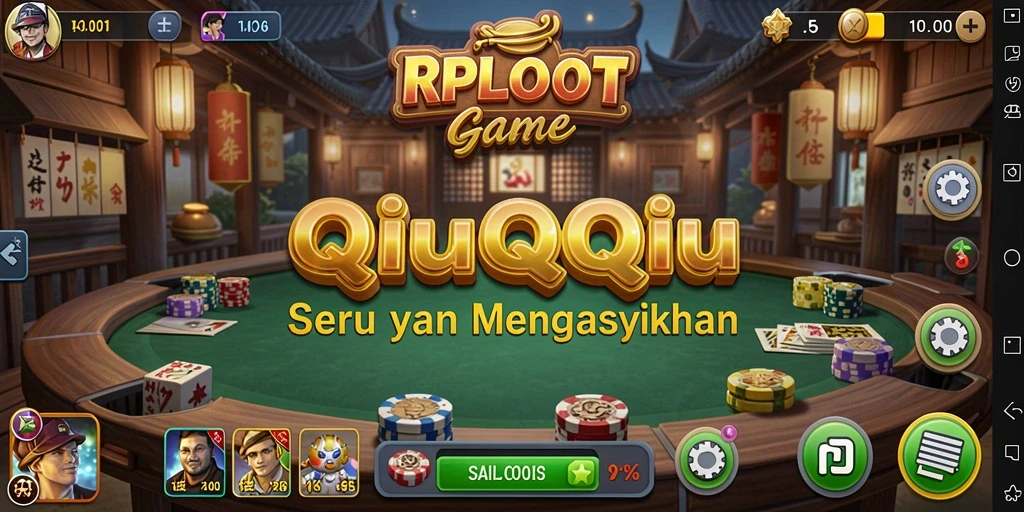 Tampilan gameplay RPLOOT yang seru di saat bermain QiuQiu.