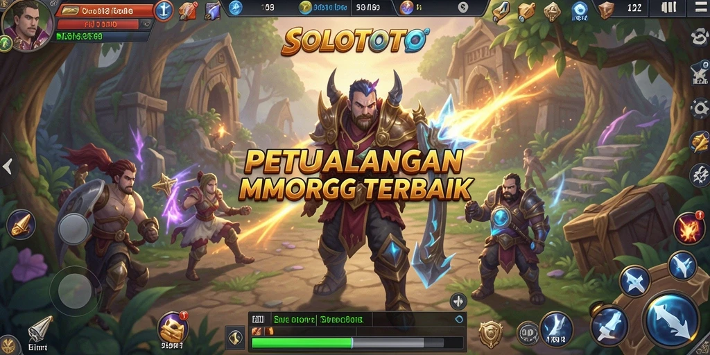 Gameplay seru di dunia fantasi SOLOTOTO dengan pertarungan epik.