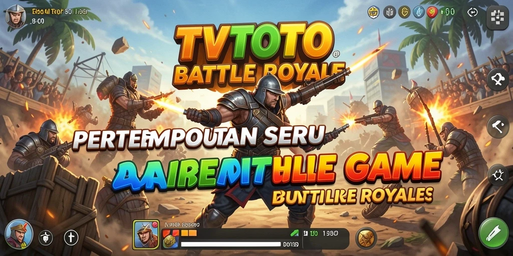 Tampilan seru dari gameplay Battle Royale di TVTOTO.